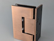 Heavy Duty Glass to Wall Hinge L Shape - Red Copper